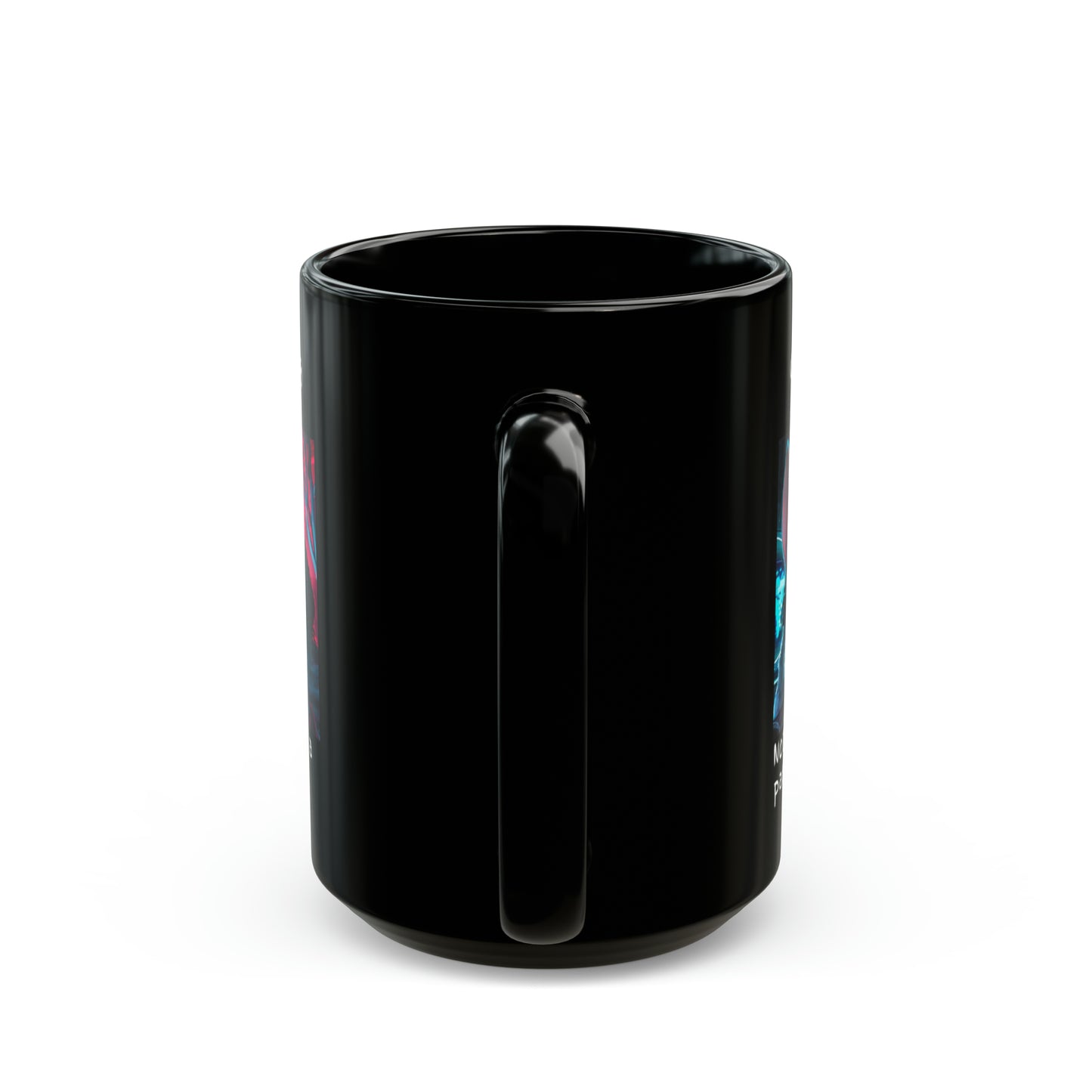 Cybersecurity Blue Team vs Red Team Bunny Mug - Tactical Easter Edition - Black (11oz, 15oz)