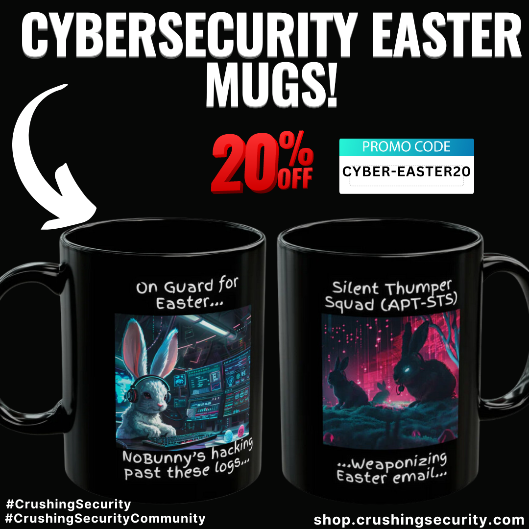 Cyber Battle "NoBunny's Getting Past These Logs vs. Silent Thumper Squad" Bunny Mug - Black (11oz, 15oz)